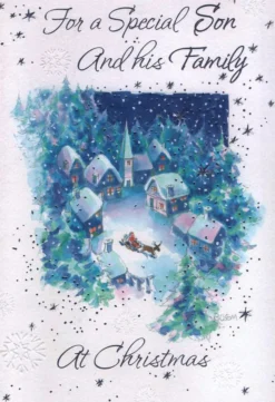 The Christmas Shop Son & Family Christmas Card| Cards For Relatives