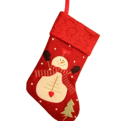 The Christmas Shop Stocking With Snowman Motif| Stockings