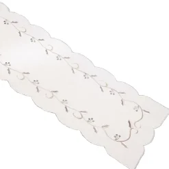 The Christmas Shop Table Runner - White Holly Vine| Tableware|Tablecloths