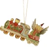 The Christmas Shop Teddy On Train| Wood|Other Colours