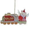 The Christmas Shop Teddy On Train| Wood|Other Colours