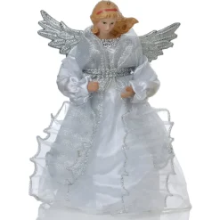 The Christmas Shop Treetop Angel| Treetop Angels|Silver & White Theme
