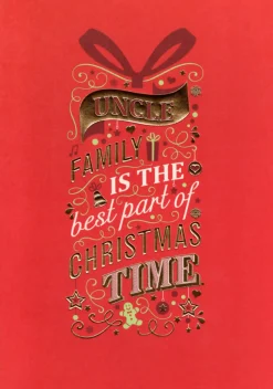 The Christmas Shop Uncle Christmas Card| Cards For Relatives