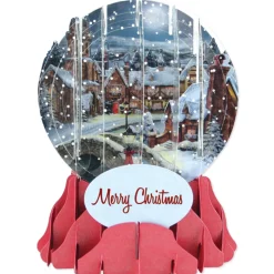 The Christmas Shop Village Globe Card| Single Cards