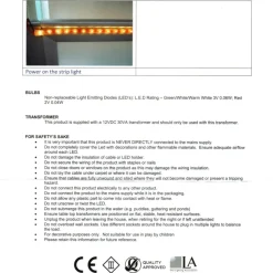 The Christmas Shop White LED Strip Light| Electric Operated Lights