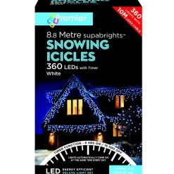 The Christmas Shop White Snowing Icicle Lights| Electric Operated Lights