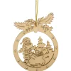 The Christmas Shop Wood Ring With Santa| Wood