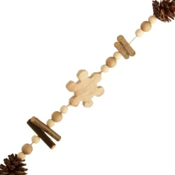 The Christmas Shop Wood Snowflake Garland| Garlands|Wood